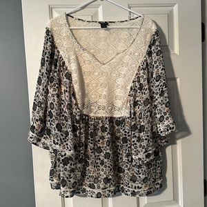 Torrid size 2 peasant top.  Breezy for summer.